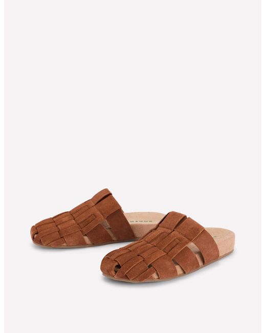 Boden Brown Loretta Multi Strap Clog