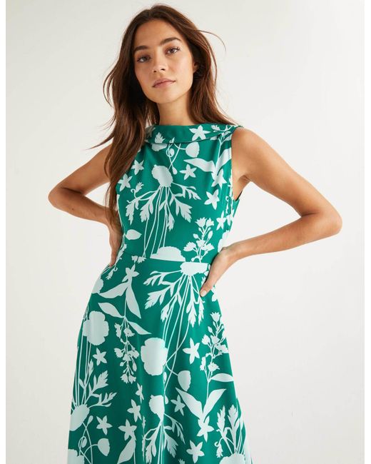 boden green midi dress