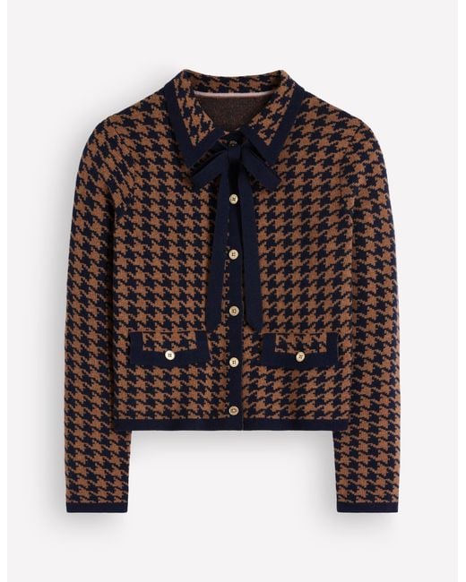 Boden Natural Elizabeth Bow Knitted Jacket