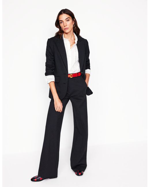 Boden Black Marylebone Ponte Blazer