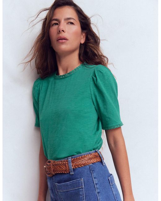 Boden Green Ali Trim T-Shirt