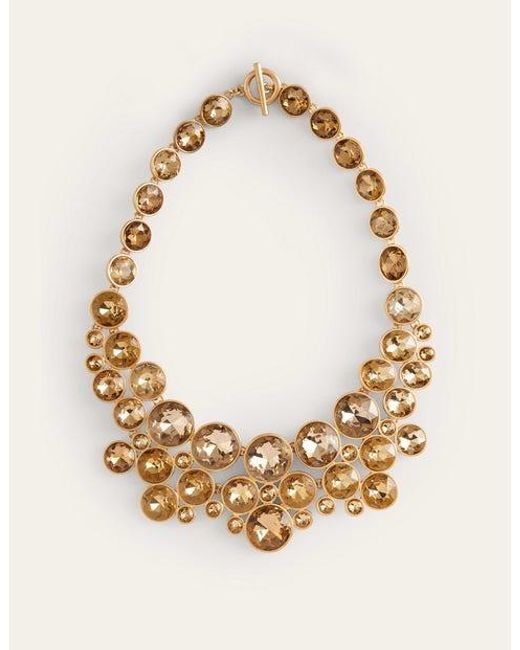 Boden Metallic Andrea Jewel Cluster Necklace
