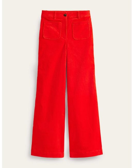 Pantalon westbourne en velours côtelé Boden en coloris Red