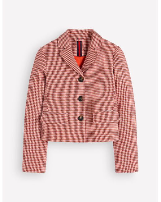 Boden Pink Dartmouth Cotton Blazer