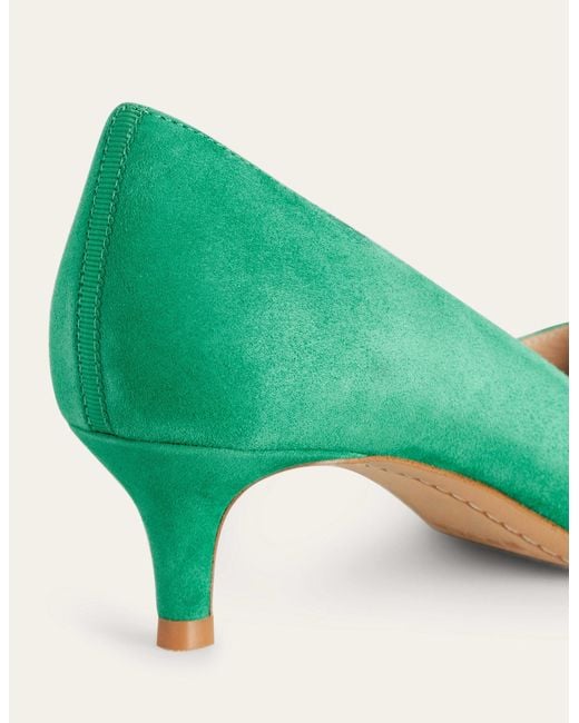 Green low sale heels