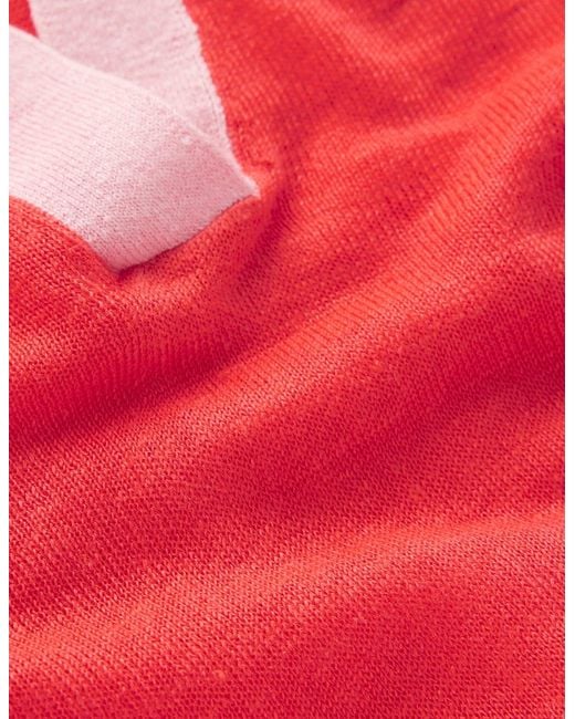 Boden Agnes Collared Linen Jumper