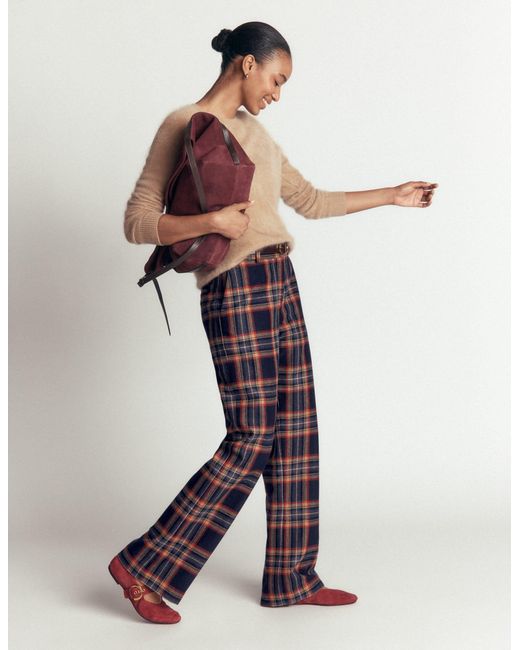 Boden Black Fitzrovia Wool Blend Pants
