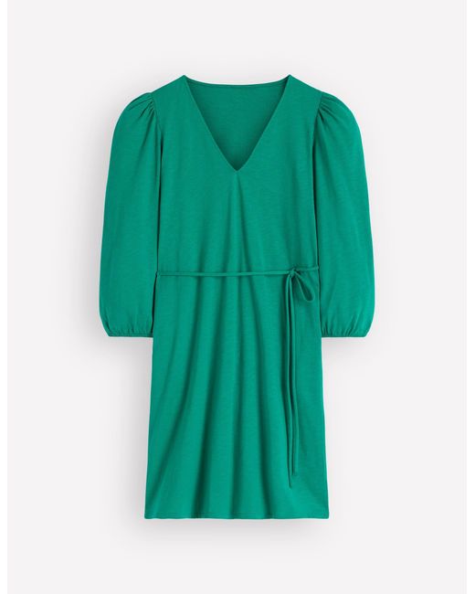 Boden Blue Cary V-Neck Short Dress