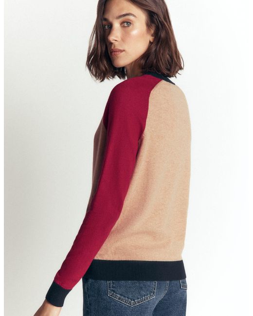 Boden Blue Meg Raglan Sleeve Jumper