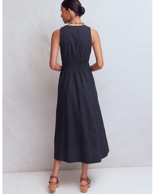 Boden Blue Catherine Broderie Dress