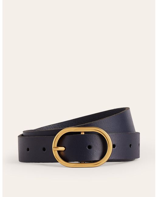 Boden Blue Classic Leather Belt