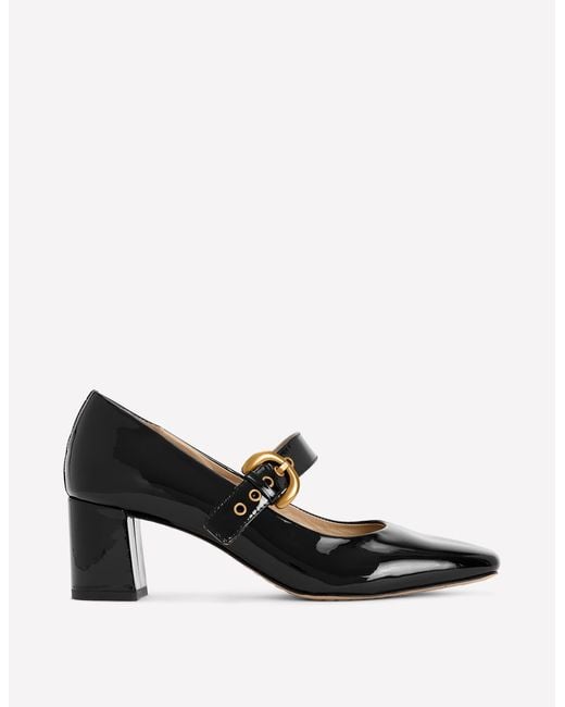 Boden Black Heeled Buckle Mary Janes