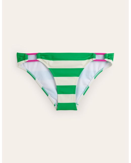 Boden Green Resin Buckle Bikini Bottoms