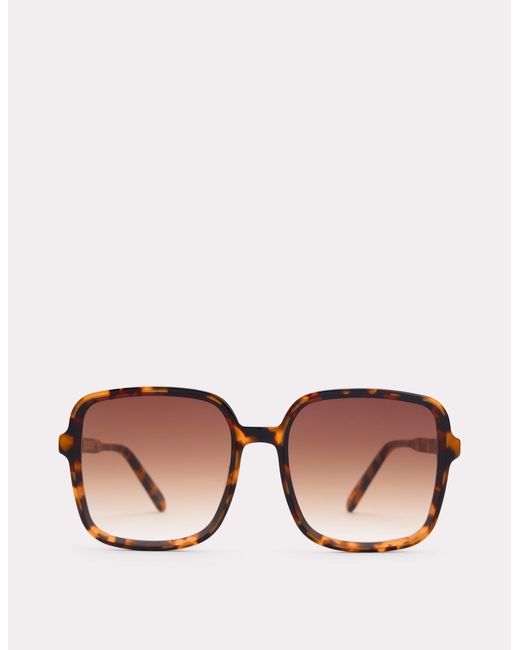 Boden Pink Oversized Square Sunglasses