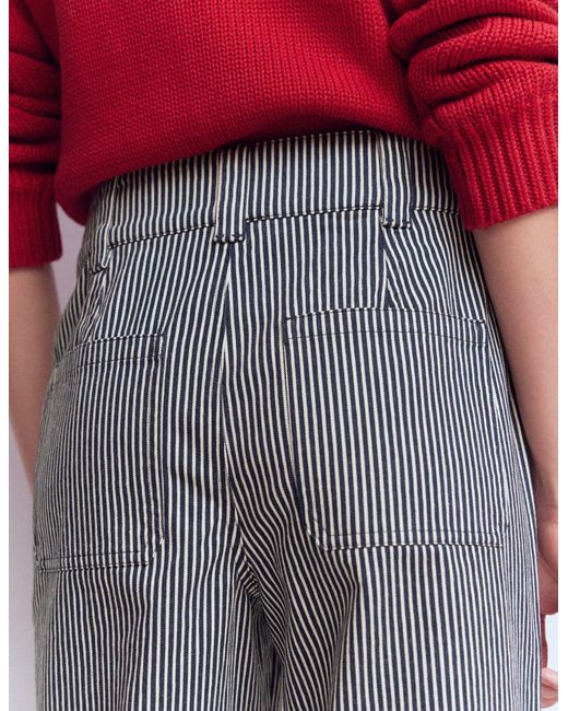 Boden Red Straight Leg Chino Trousers
