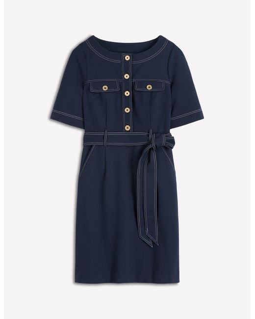 Boden Blue Bria Ponte Shift Dress