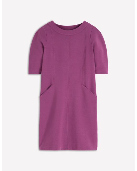 Boden Purple Nessa Ottoman Shift Dress