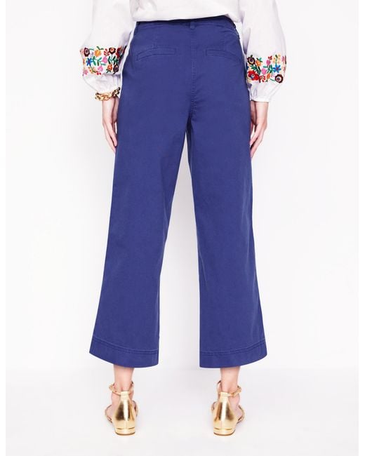 Boden Blue Patch Pocket Crop Chino
