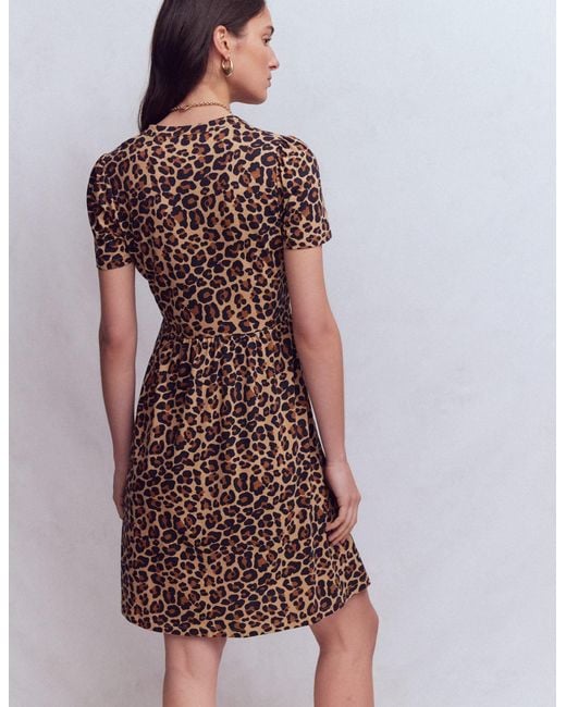 Boden Purple Naomi Short Sleeve Dress