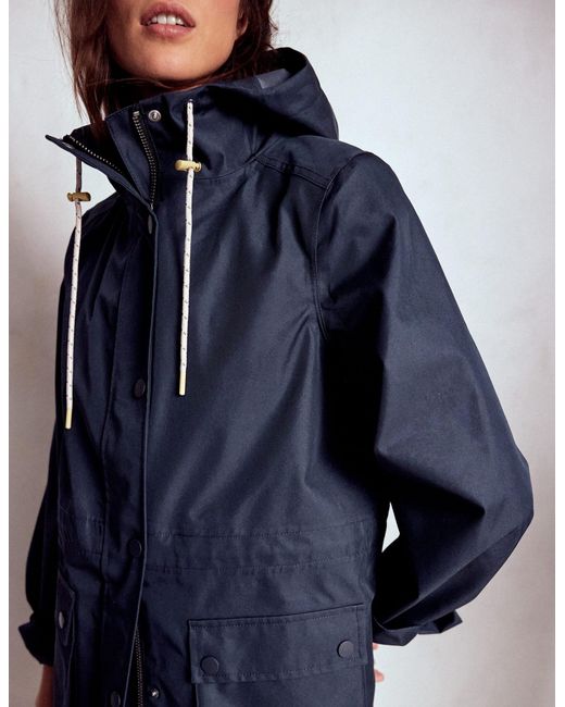 Boden Blue Lange Regenjacke