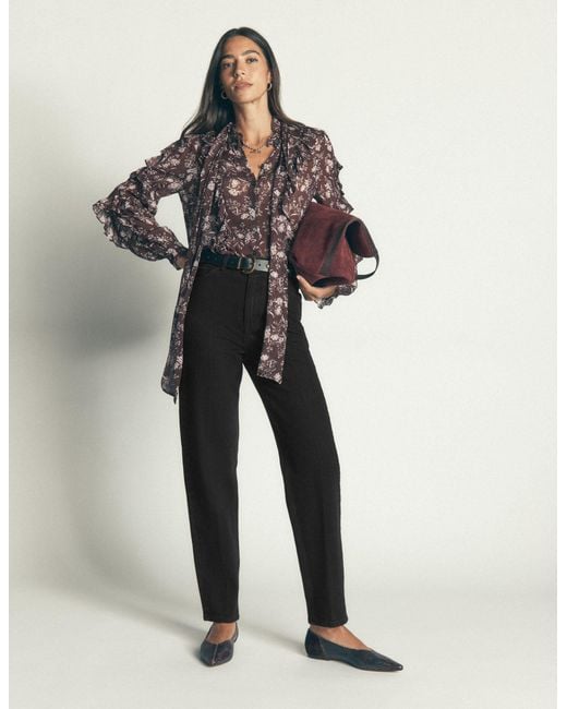 Boden Black Tapered Leg Jeans