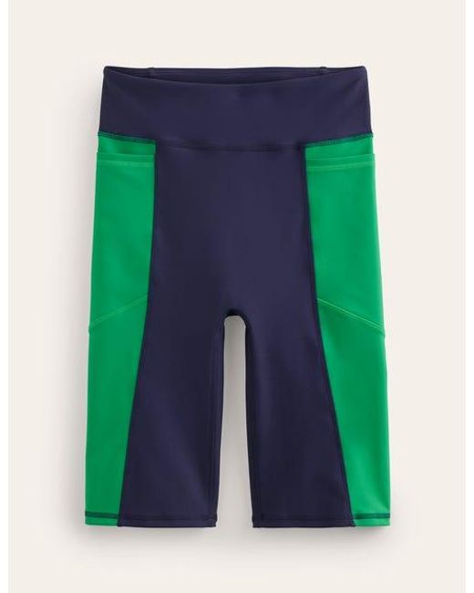 Boden Green Colour Block Shorts