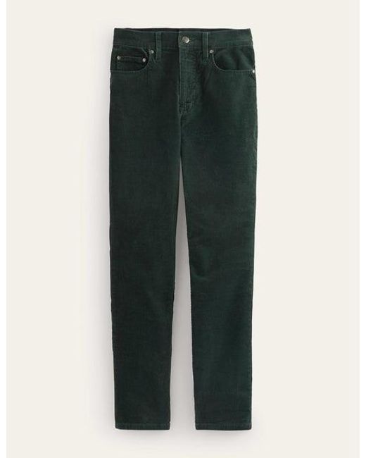 Boden Green Corduroy Slim Straight Jeans