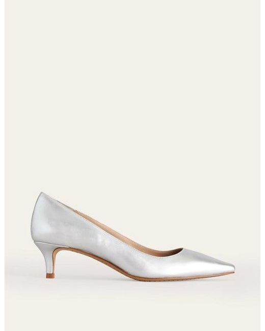 Boden Natural Lara Low-heeled Court Shoes