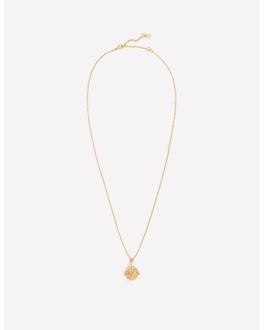 Boden White Fine Spinner Pendant Necklace
