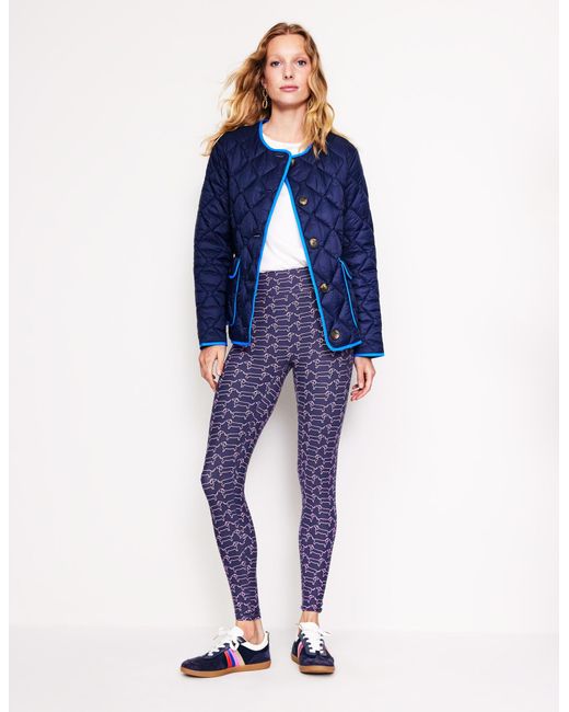 Legging Taille Haute Avec Poche- Tambourin, Motif Falling Geo Boden en coloris Blue