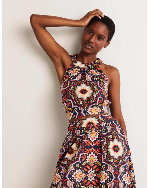 Boden Jessica Halterneck Co-ord Top | Lyst