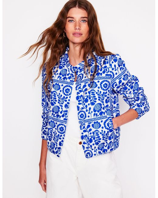 Boden Blue Highbury Quilted Jacket