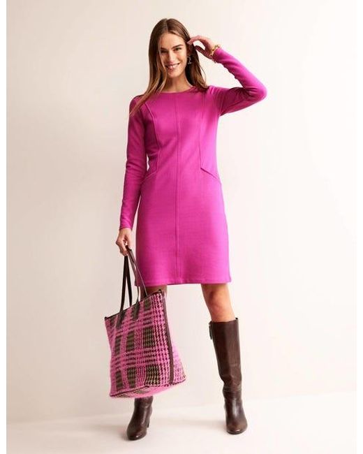 Boden Pink Ellen ottoman-kleid