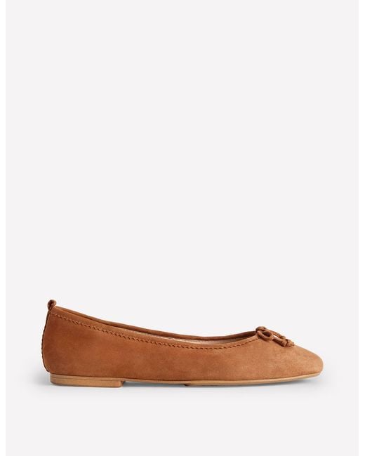 Boden Brown Kitty Flexi Sole Ballet Flats