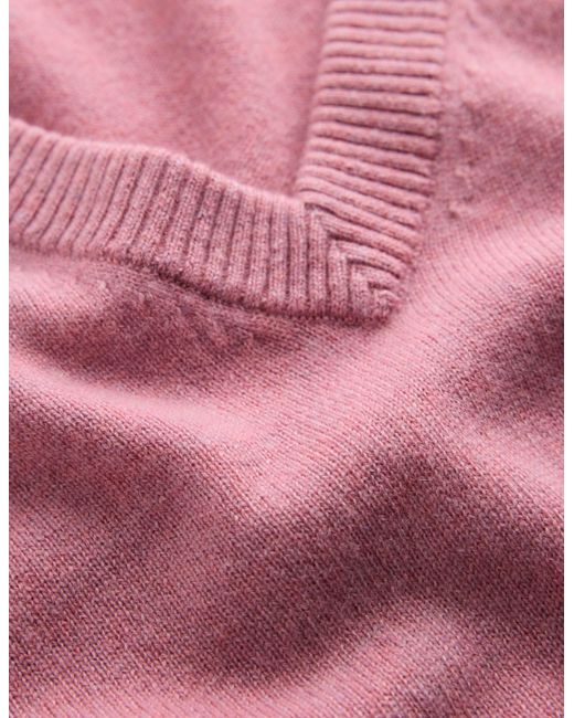 Boden Green Elsie Cashmere V Neck Jumper