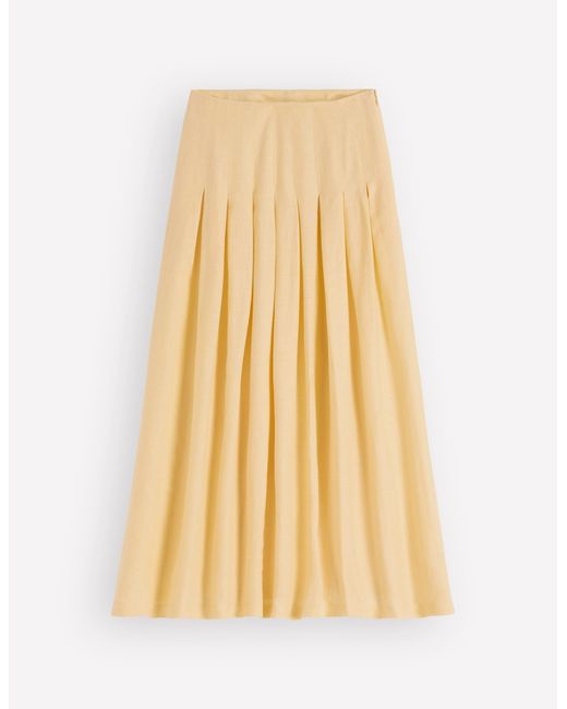 Boden White Valentina Linen Skirt