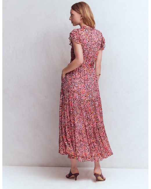 Boden Pink High Neck Sleeveless Dress