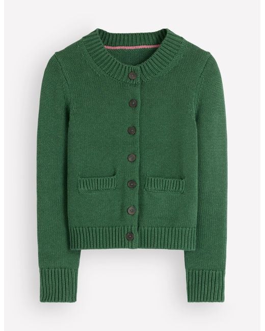 Boden Green Lucy Chunky Cotton Cardigan