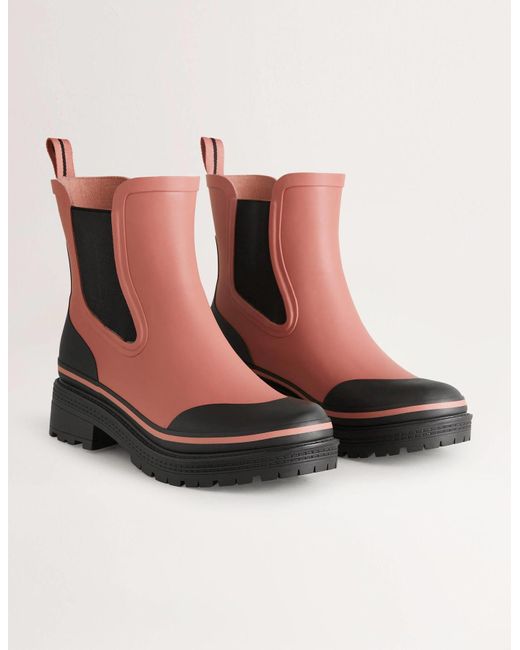 Boden Chelsea Wellington Boots Red | Lyst