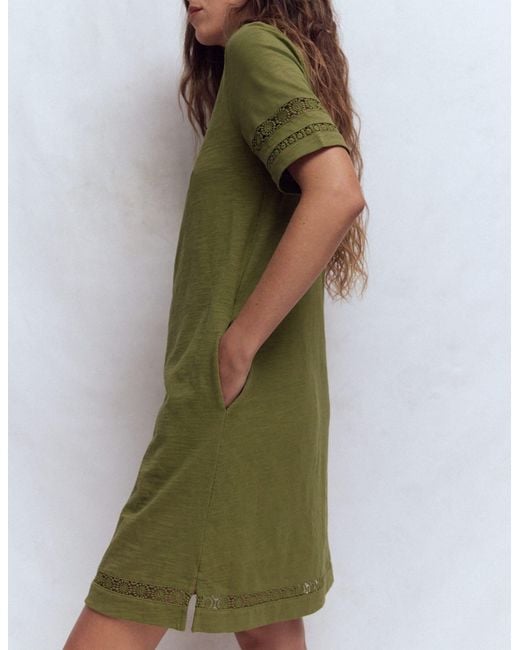 Boden Green Hattie Jersey T-Shirt Dress