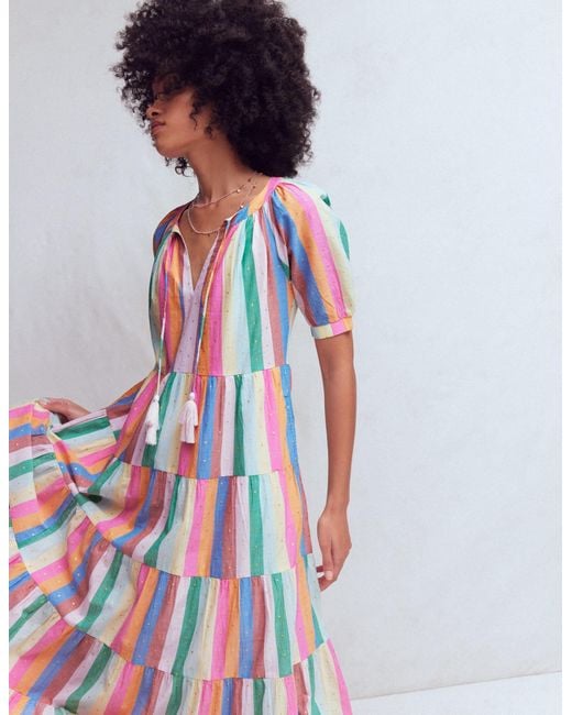 boden metallic maxi dress BODEN Metallic Detail Maxi Dress