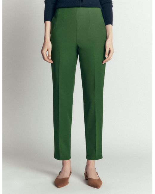 Boden Green Slim Leg Cotton Trousers