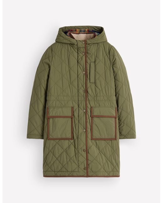 Boden Green Quilted 4-In-1 Parka