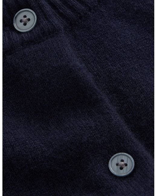 Boden Blue Elsie Cashmere Crew Cardigan