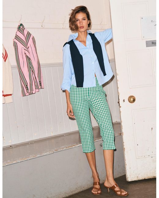 Boden Blue Capri Trousers