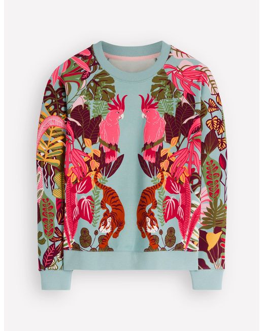 Boden Blue Emi Printed Sweatshirt