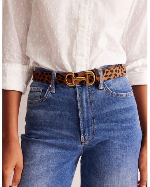 Boden Brown Studded Classic Belttan