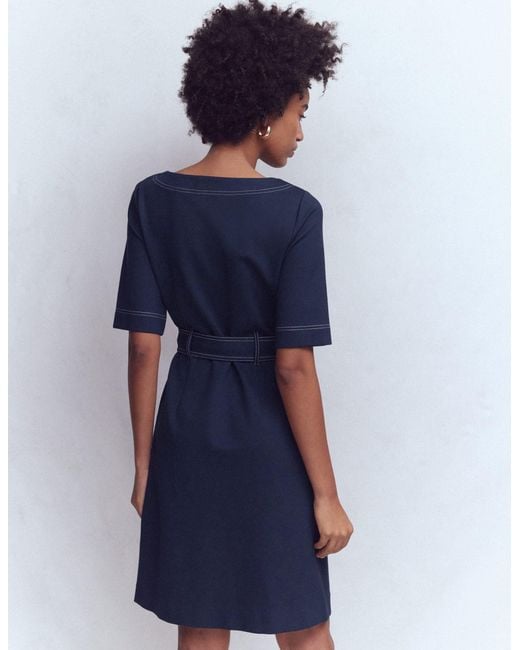 Boden Blue Bria Ponte Shift Dress