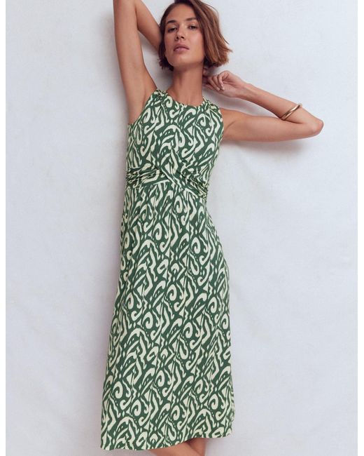 Boden Green Zara Cross Waist Jersey Dress