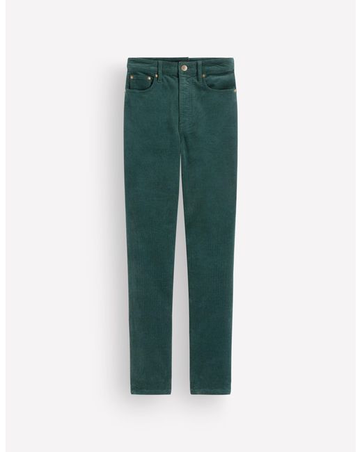 Boden Blue High Rise Cord Slim Jeans